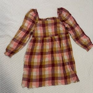 Plaid Women’s Loft Dress in Red and Yellow